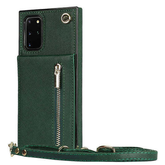 New Crossbody Zipper Wallet Phone Case For Samsung S20 Plus