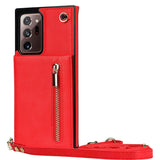 New Crossbody Zipper Wallet Phone Case For Samsung Note20 Ultra