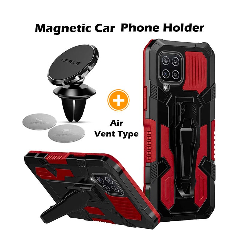 Phone Warrior Multi-function Bracket Belt Clip Case For Samsung A12