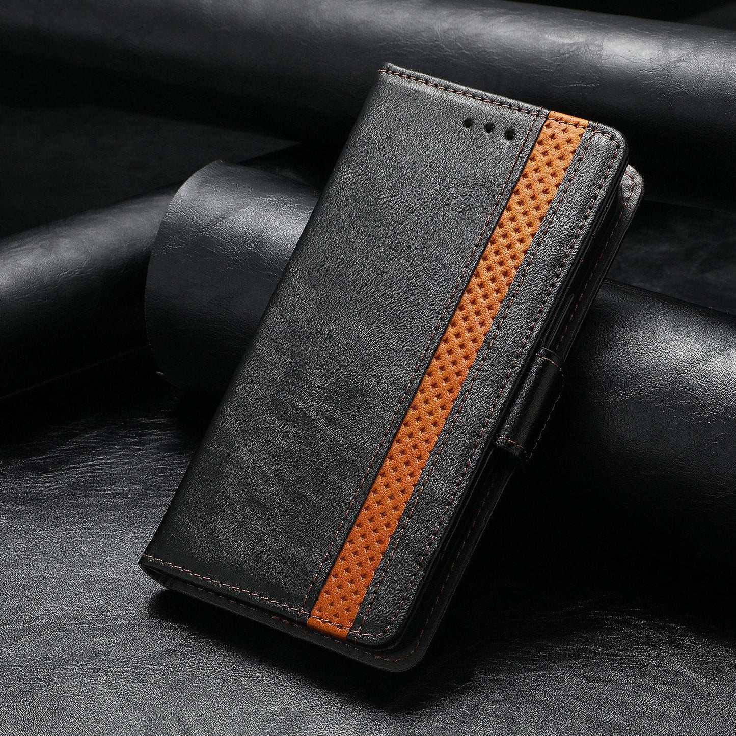 Magnetic Leather Phone Case For Samsung