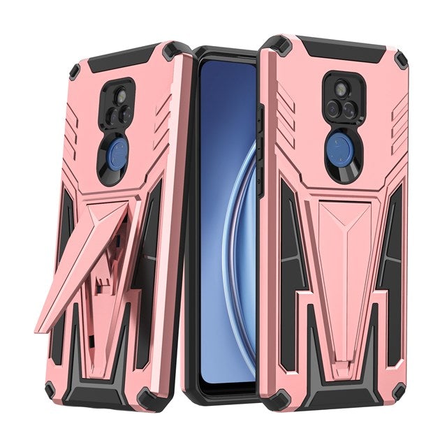 New Extraordinary Armor Bracket Magnetic Case For Moto G Play 2021