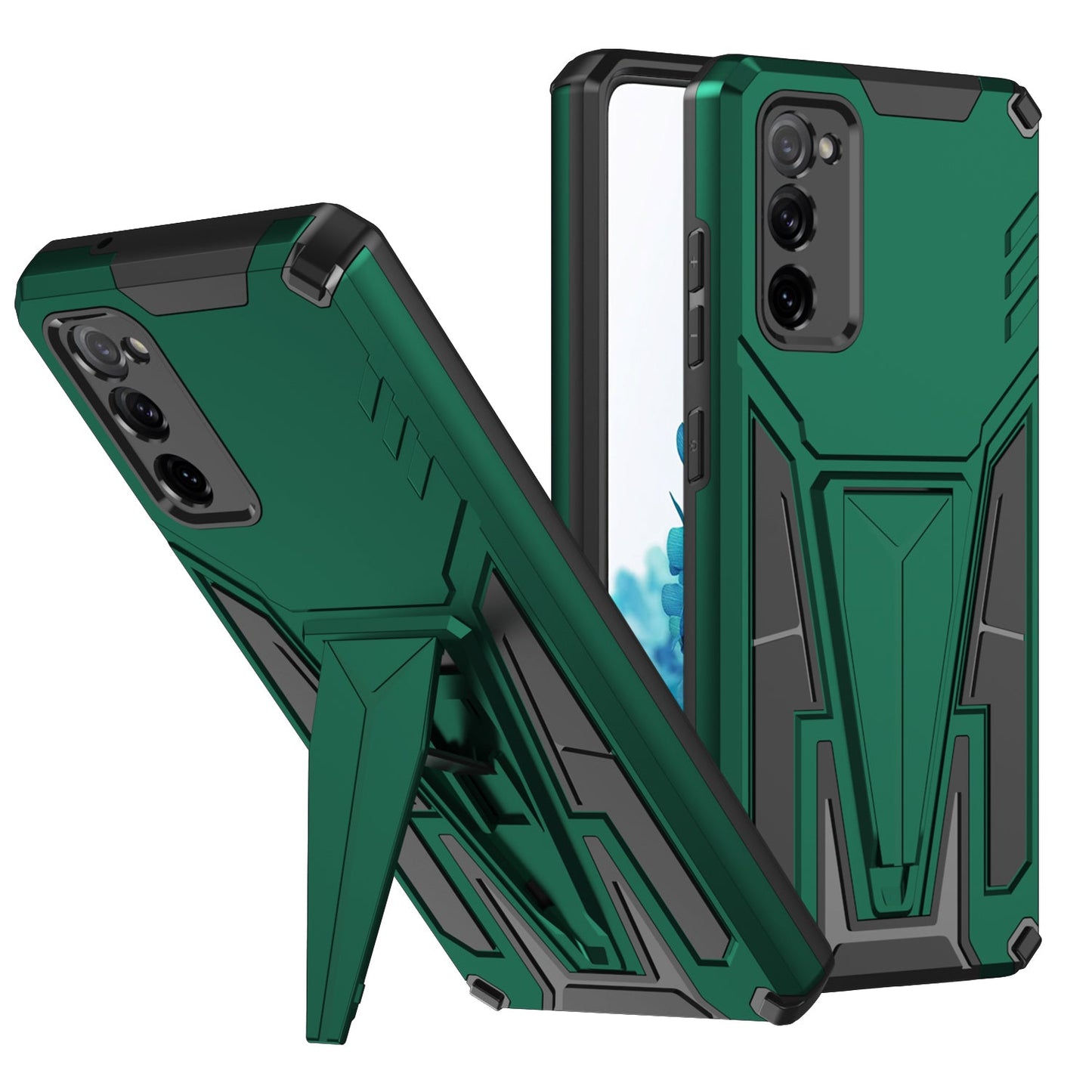 Nouvelle coque de téléphone magnétique avec support d'armure extraordinaire pour Samsung S20FE 4G/5G