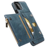 New Upgrade Multifunctional Wallet Zipper Phone Case  For Samsung A22 5G