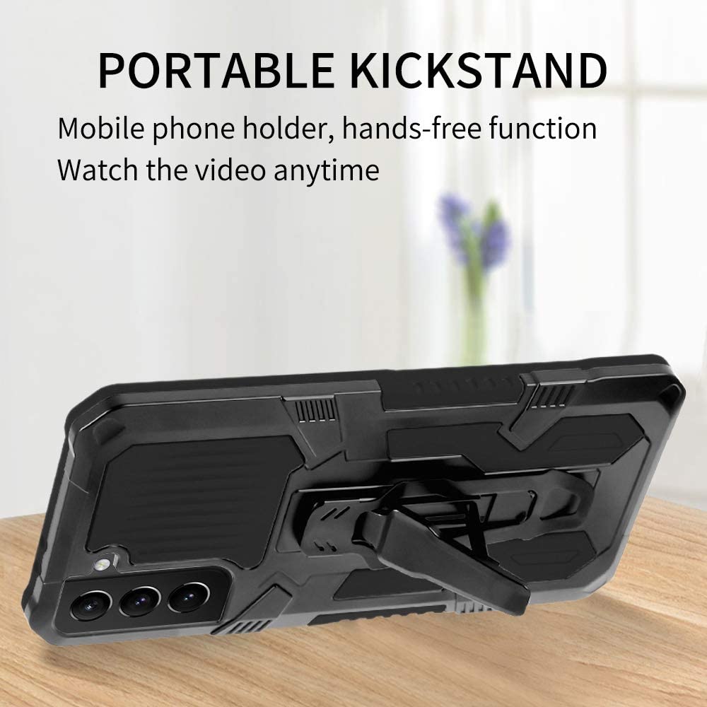 Étui multifonctionnel Phone Warrior avec clip ceinture pour Samsung S21FE