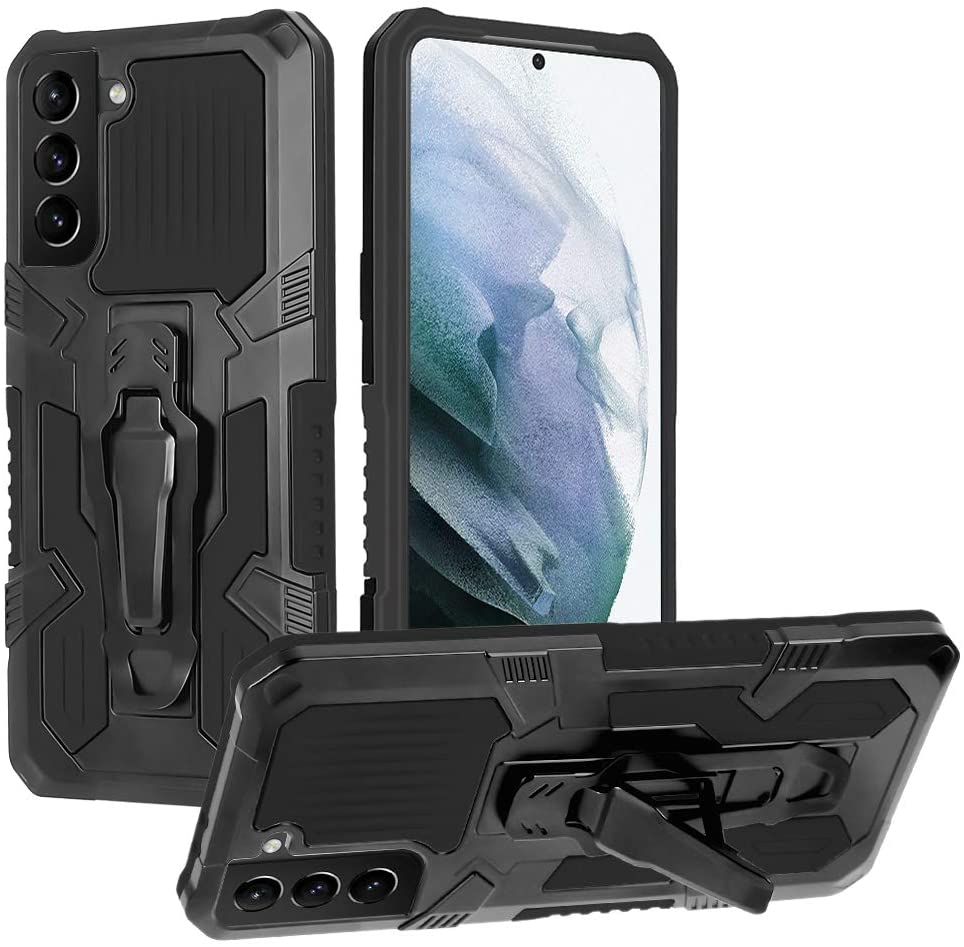 Étui multifonctionnel Phone Warrior avec clip ceinture pour Samsung S21FE