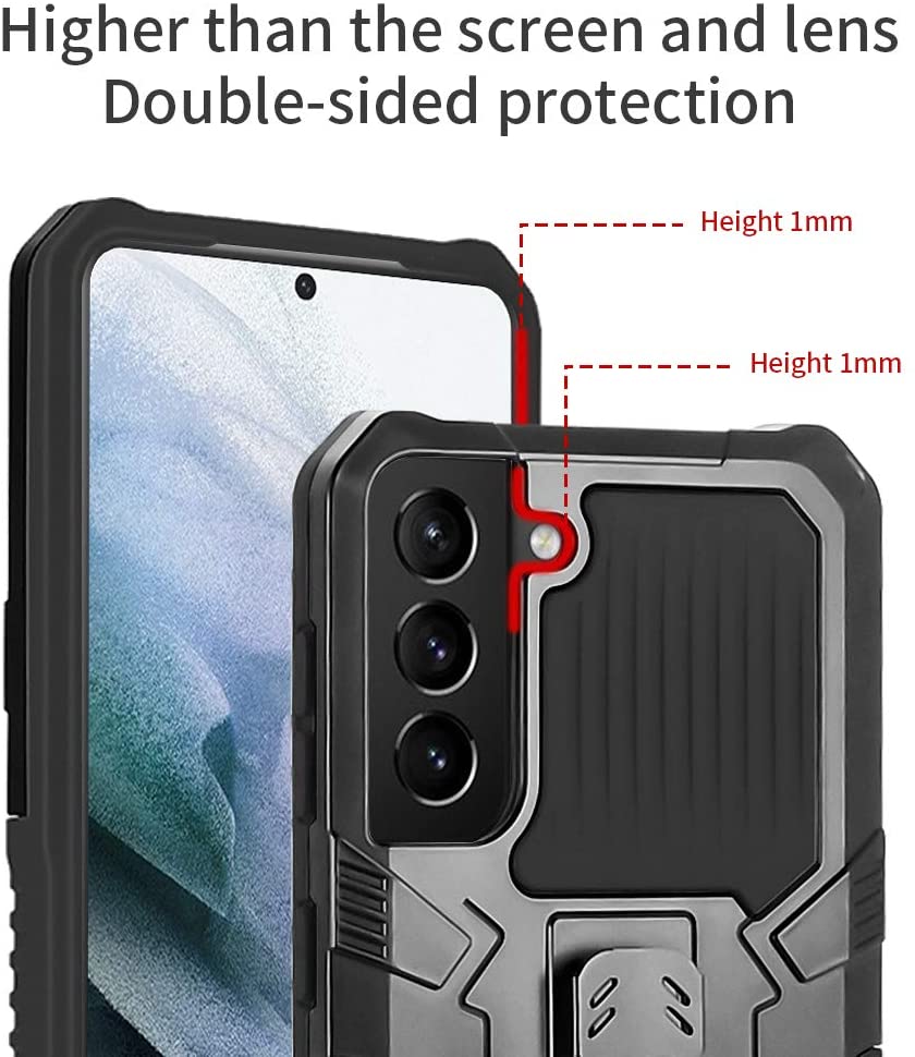 Étui multifonctionnel Phone Warrior avec clip ceinture pour Samsung S21FE