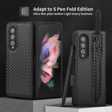 New 2-in-1 Leather Wallet Pen Slot Phone Case For Samsung Galaxy Z Fold3 5G