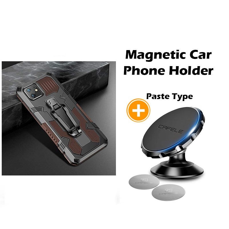 Étui de téléphone multifonction avec clip de ceinture Phone Warrior pour iPhone série 12