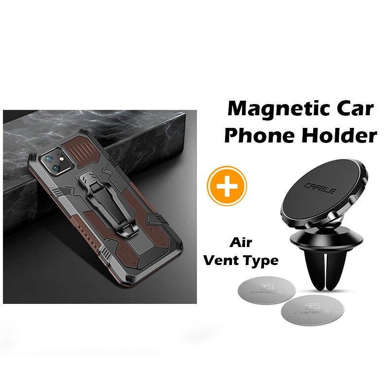 Étui de téléphone multifonction avec clip de ceinture Phone Warrior pour iPhone série 12