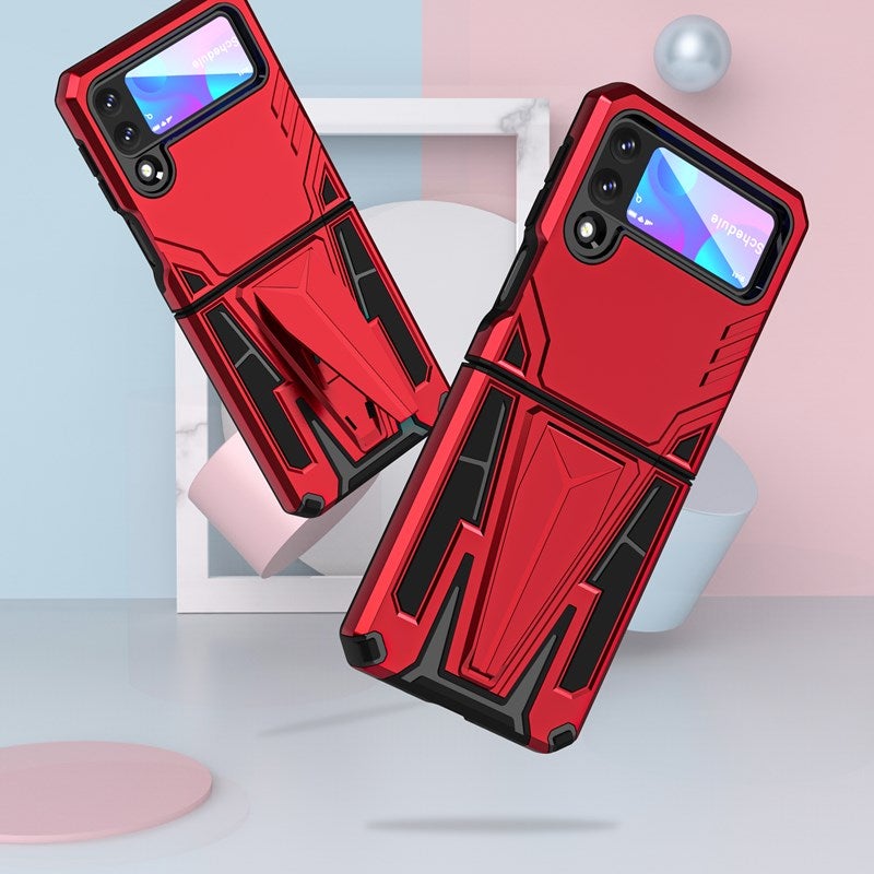 Nouvelle Coque de Téléphone Magnétique Renforcée pour Samsung Galaxy Z Flip3 5G