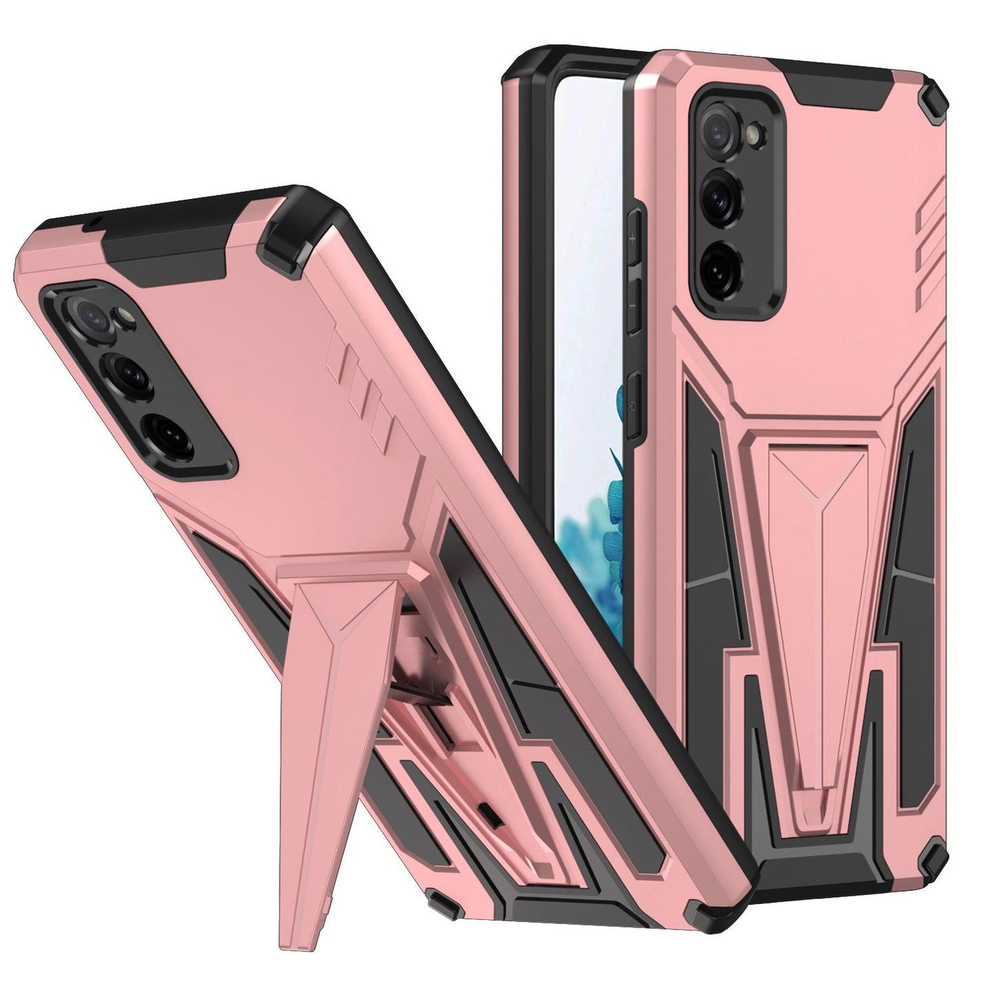 Nouvelle coque de téléphone magnétique avec support d'armure extraordinaire pour Samsung S20FE 4G/5G