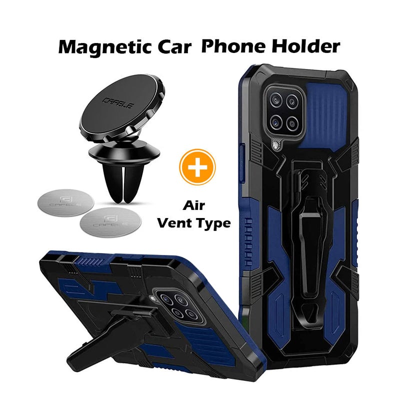 Phone Warrior Multi-function Bracket Belt Clip Case For Samsung A12