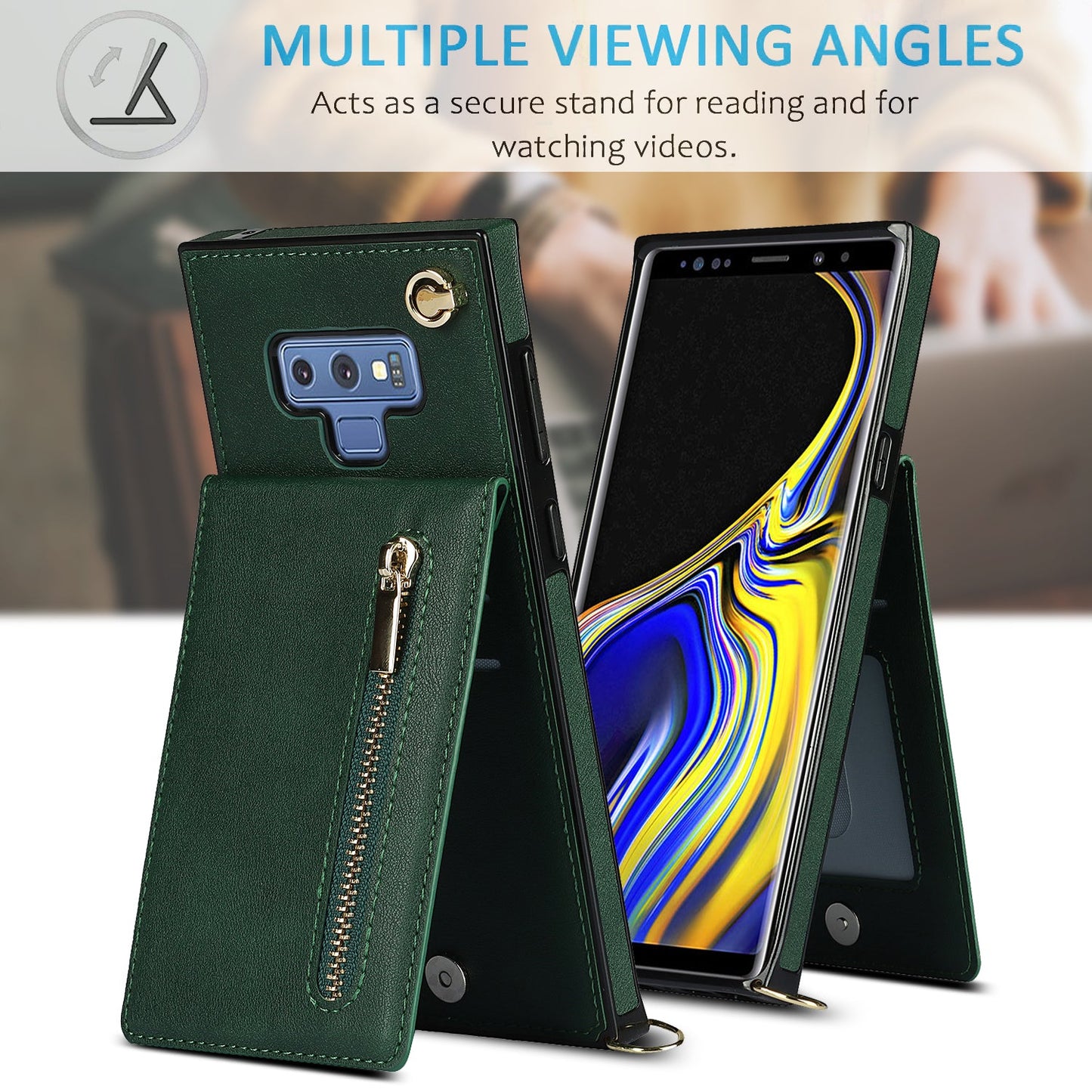 New Crossbody Zipper Wallet Phone Case For Samsung Note9