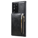 New Upgrade Multifunctional Wallet Zipper Phone Case  For Samsung Note20 Ultra