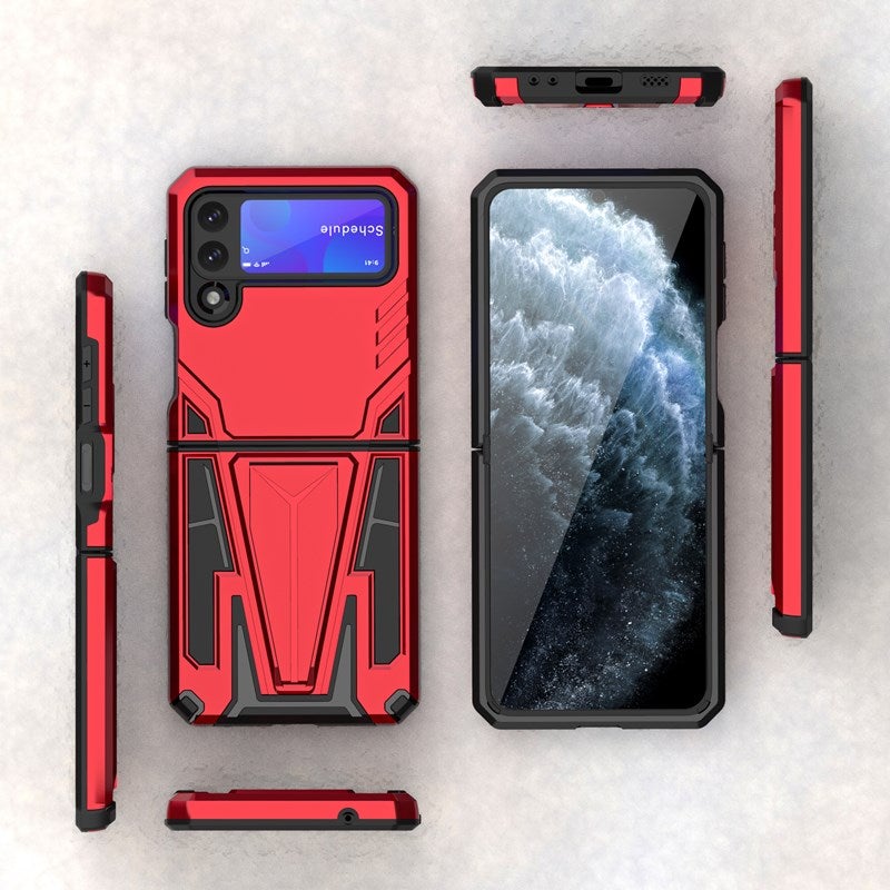 Nouvelle Coque de Téléphone Magnétique Renforcée pour Samsung Galaxy Z Flip3 5G