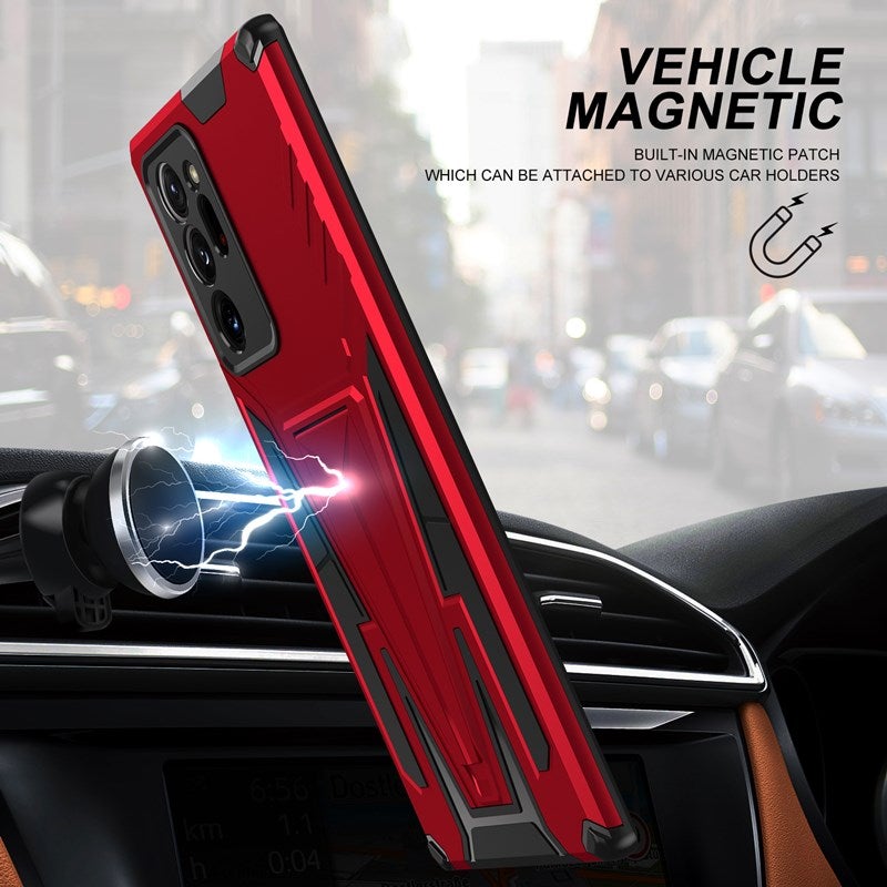 New Extraordinary Armor Bracket Magnetic Phone Case For Samsung Note20 Ultra