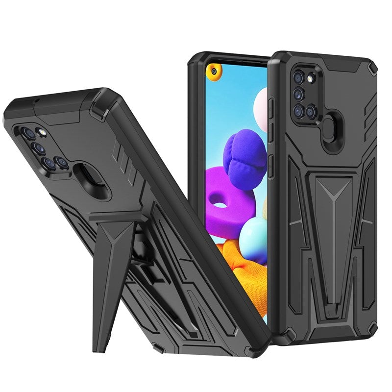 New Extraordinary Armor Bracket Magnetic Phone Case For Samsung A21 (US)