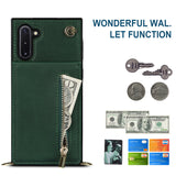New Crossbody Zipper Wallet Phone Case For Samsung Note10