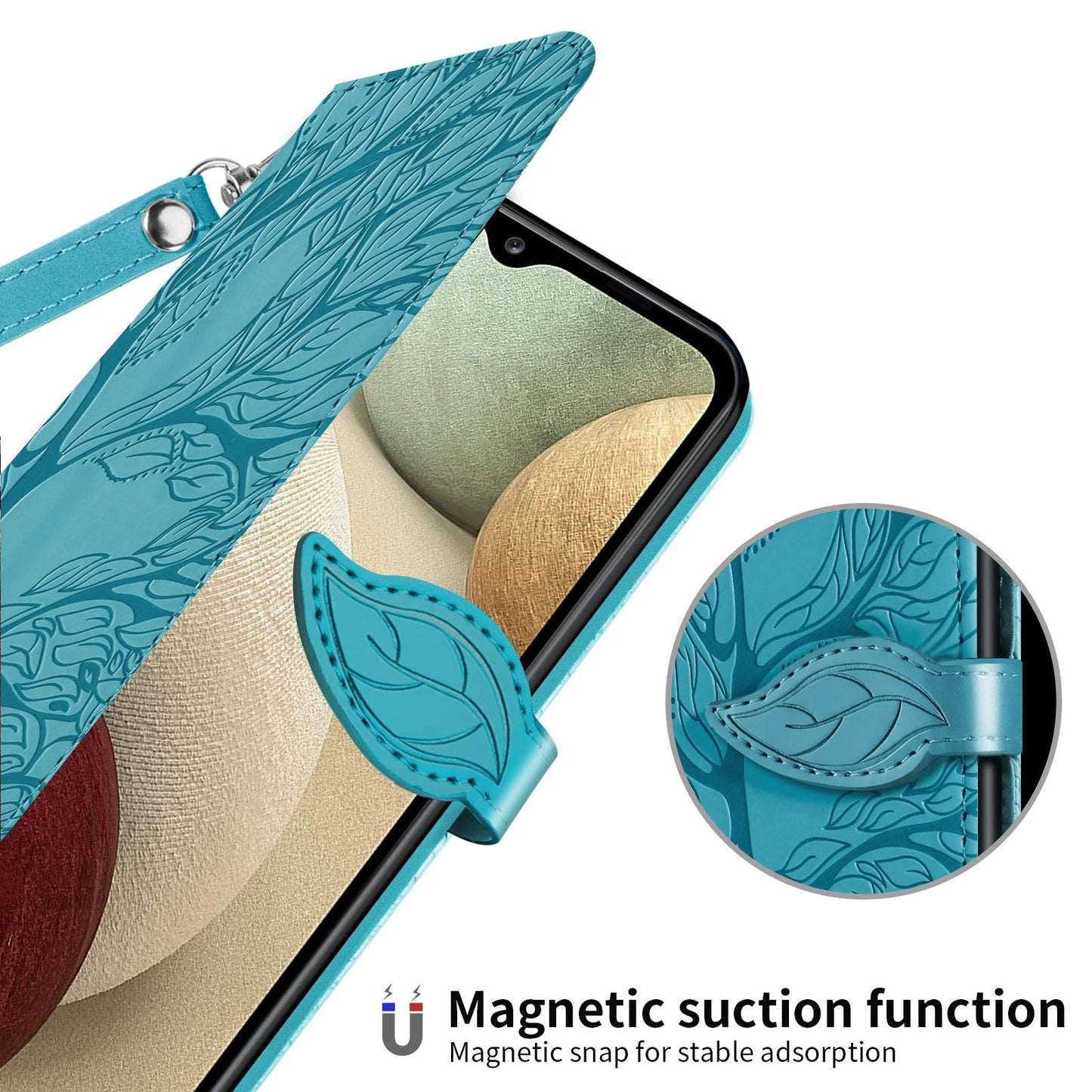 New 3D Embossed Life Tree Wallet Phone Case For Samsung A Series