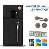 New Crossbody Zipper Wallet Phone Case For Samsung S9
