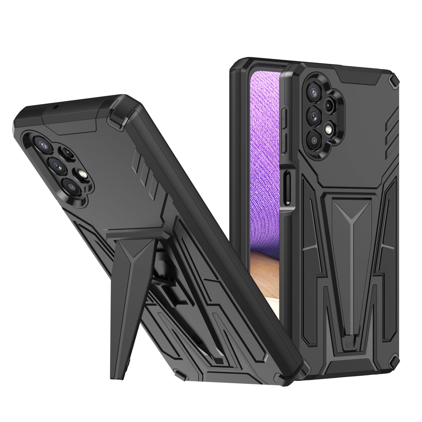 Nouvel Étui de Téléphone Magnétique avec Support d'Armure Extraordinaire pour Samsung A32 5G