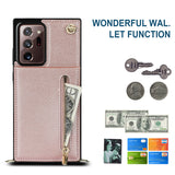 New Crossbody Zipper Wallet Phone Case For Samsung Note20 Ultra