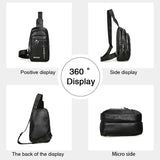 Lightweight and Large Capacity Men's Chest Bag