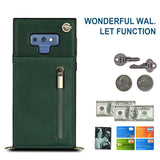 New Crossbody Zipper Wallet Phone Case For Samsung Note9