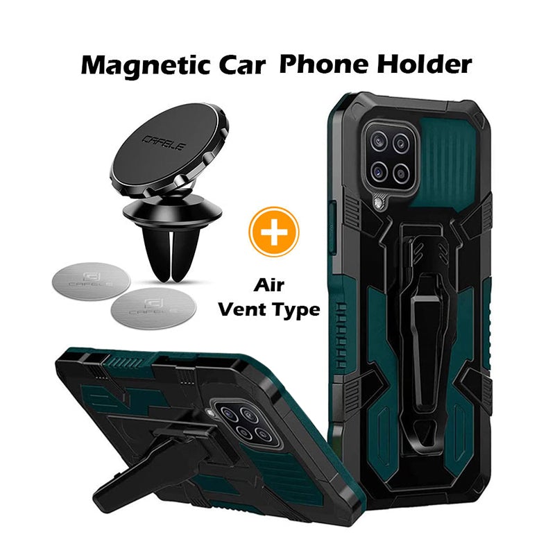 Phone Warrior Multi-function Bracket Belt Clip Case For Samsung A12