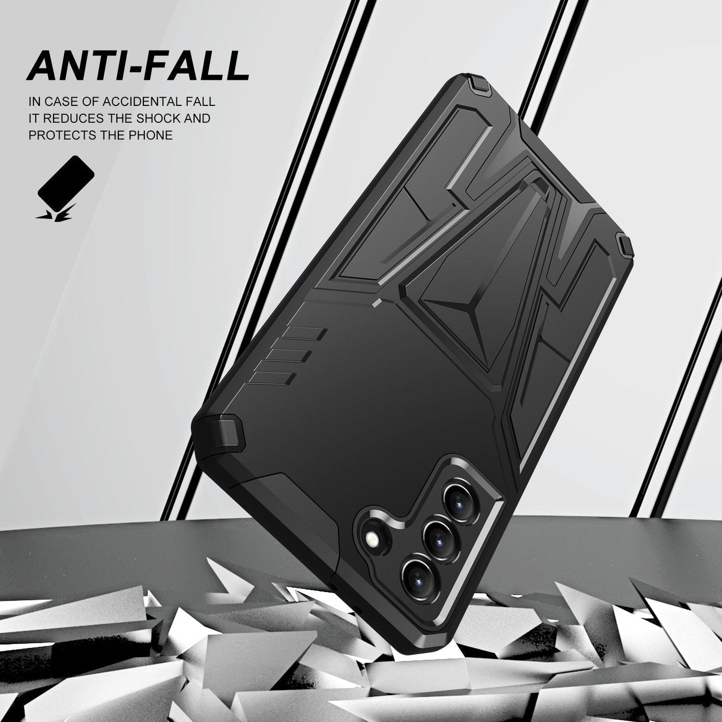 New Extraordinary Armor Bracket Magnetic Phone Case For Samsung S21FE