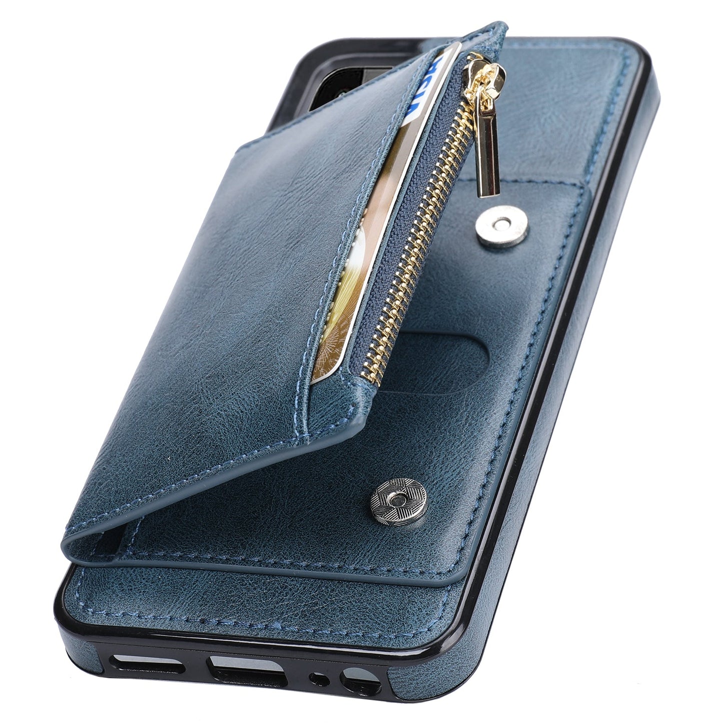 New Upgrade Multifunctional Wallet Zipper Phone Case  For Samsung A22 5G