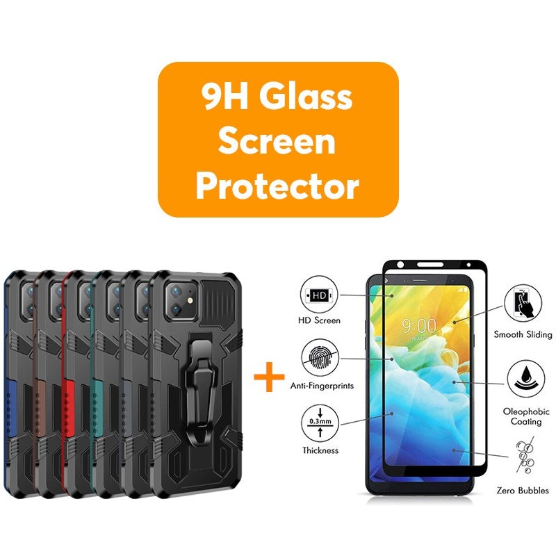 Étui de téléphone multifonction avec clip de ceinture Phone Warrior pour iPhone série 12