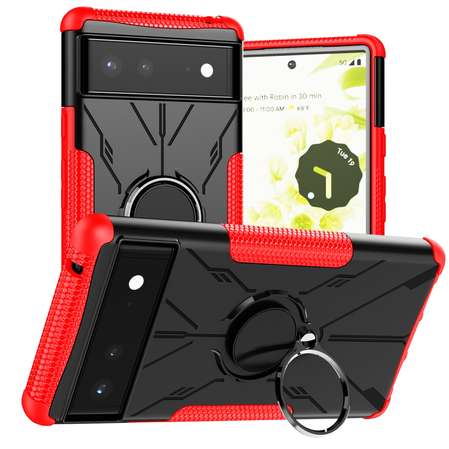 Coque Robot Defender 3 en 1 haute résistance pour Google Pixel 6