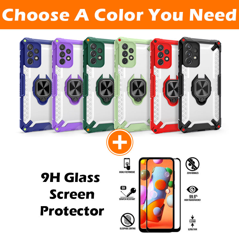 New Upgrade Luxury Anti-fall Airbag Ring Bracket Case For Samsung A52 5G