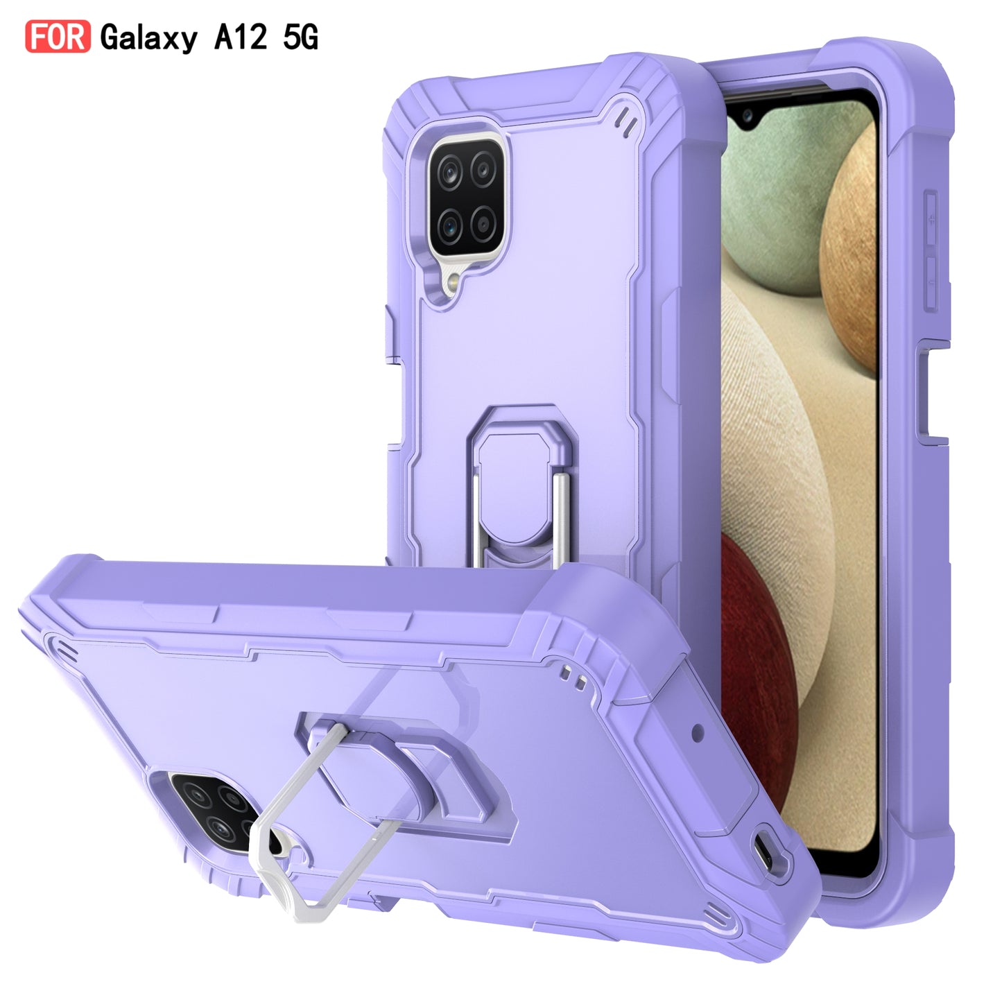 Coque antichoc avec support pour Samsung A12