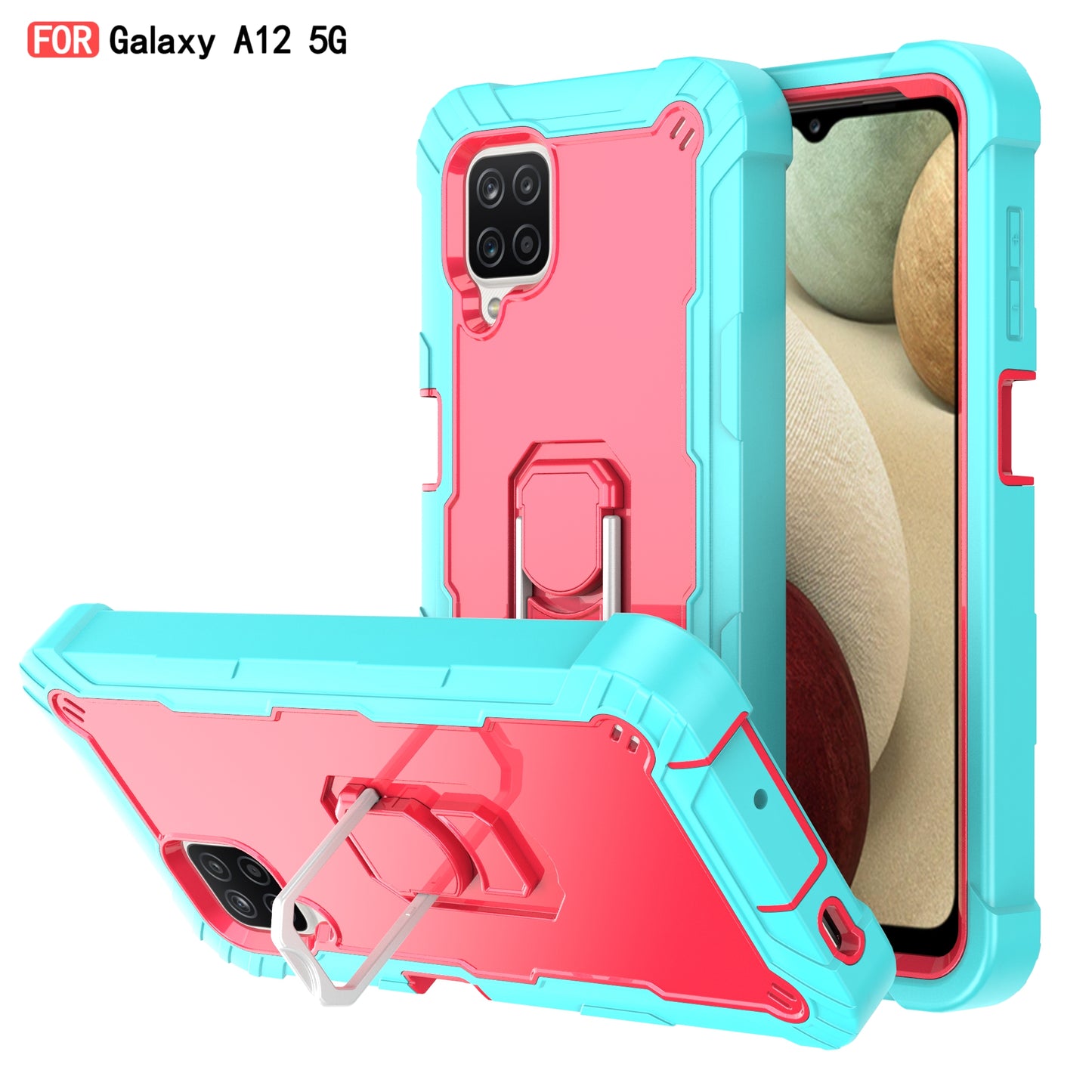Coque antichoc avec support pour Samsung A12