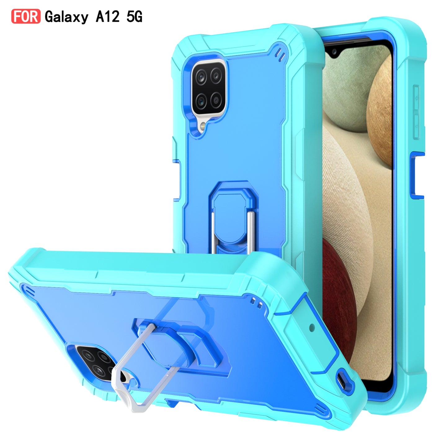 Coque antichoc avec support pour Samsung A12