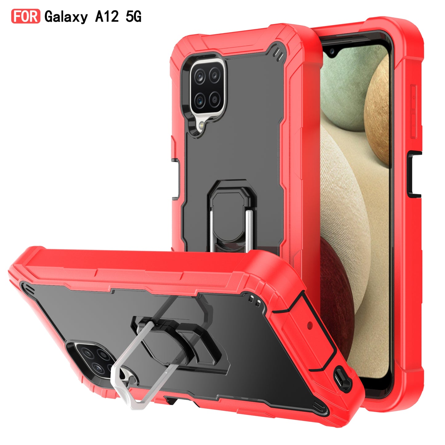 Coque antichoc avec support pour Samsung A12