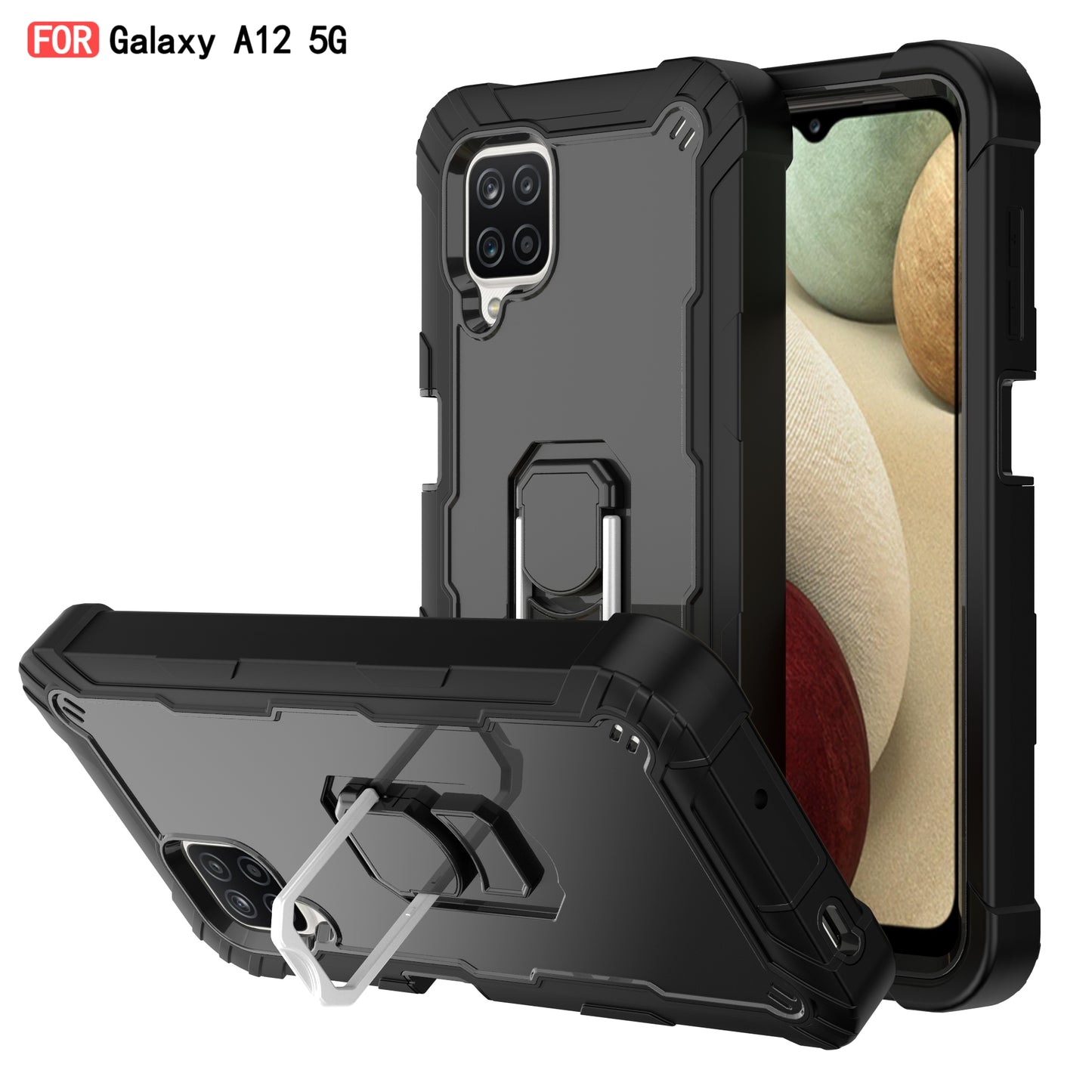 Coque antichoc avec support pour Samsung A12