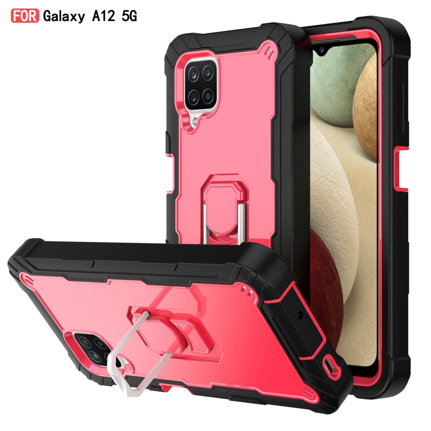 Coque antichoc avec support pour Samsung A12