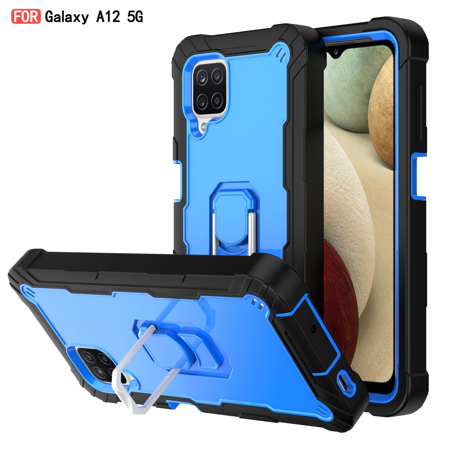 Coque antichoc avec support pour Samsung A12