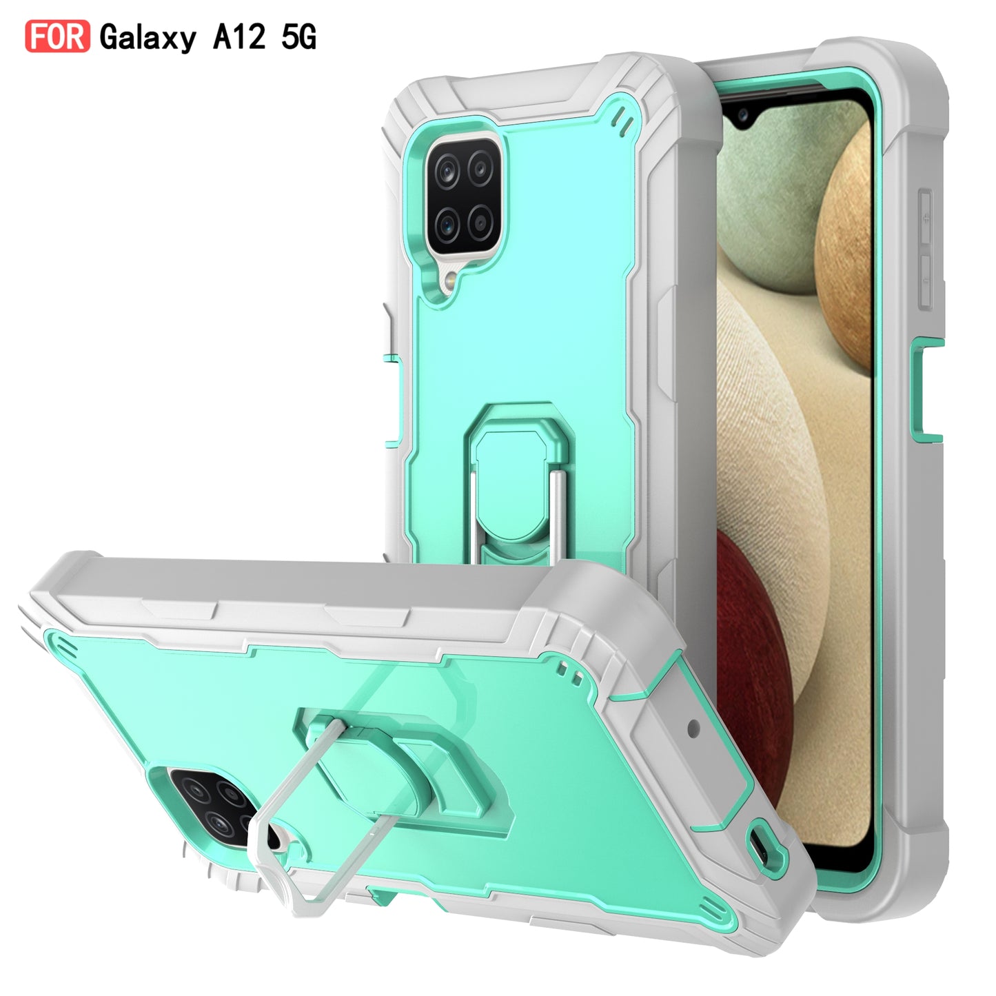 Coque antichoc avec support pour Samsung A12
