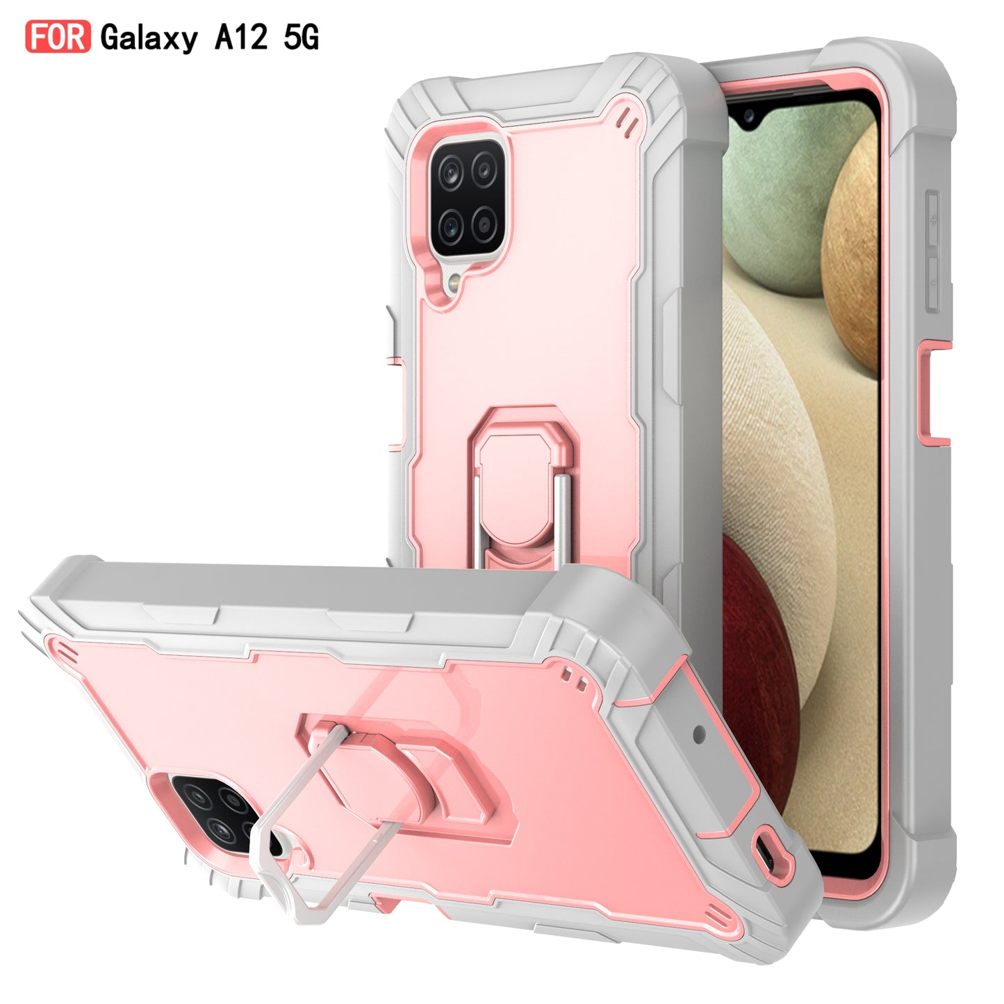 Coque antichoc avec support pour Samsung A12