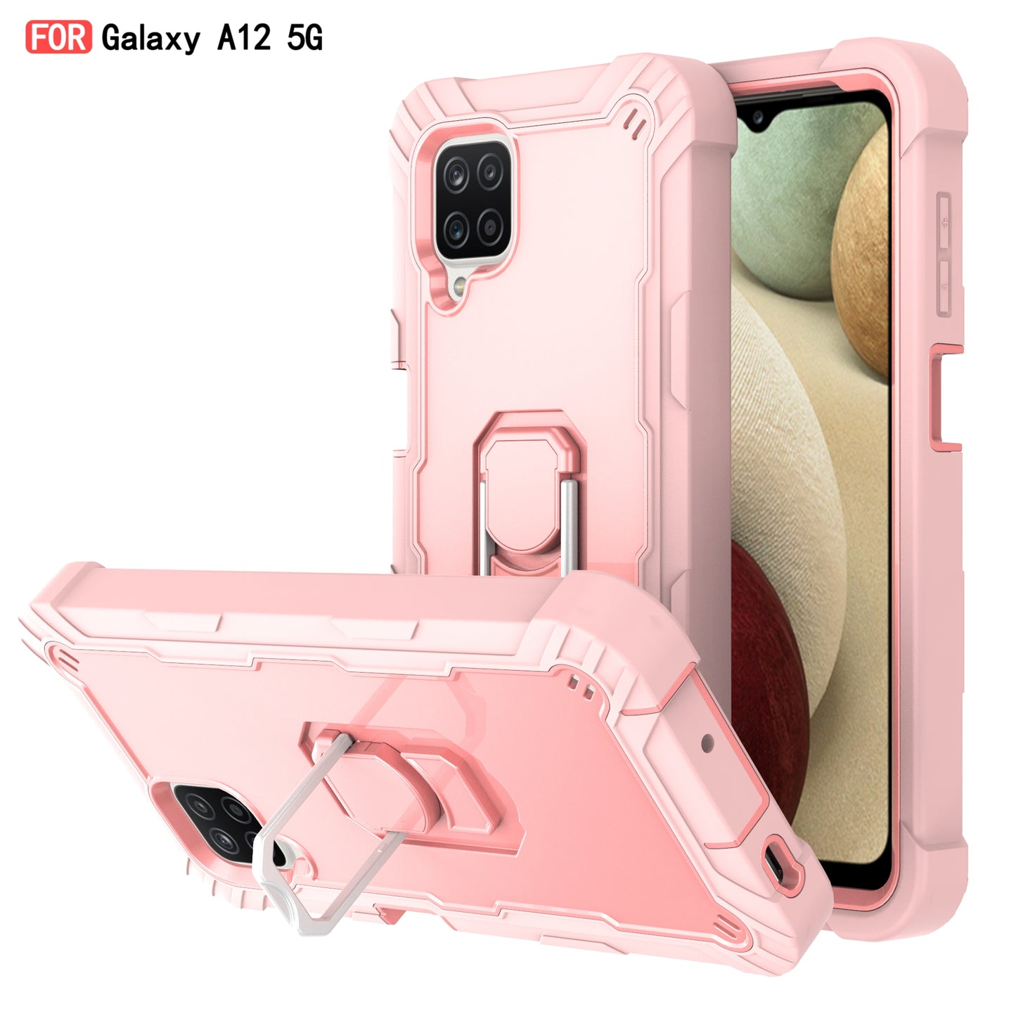 Coque antichoc avec support pour Samsung A12
