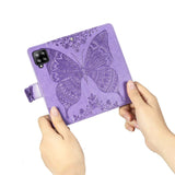 Luxury Embossed Butterfly Leather Wallet Flip Case For Samsung A42 5G