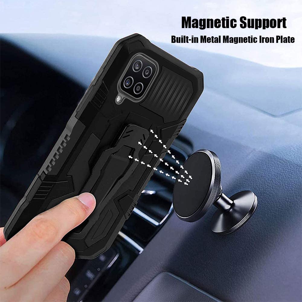 Phone Warrior Multi-function Bracket Belt Clip Case For Samsung A12