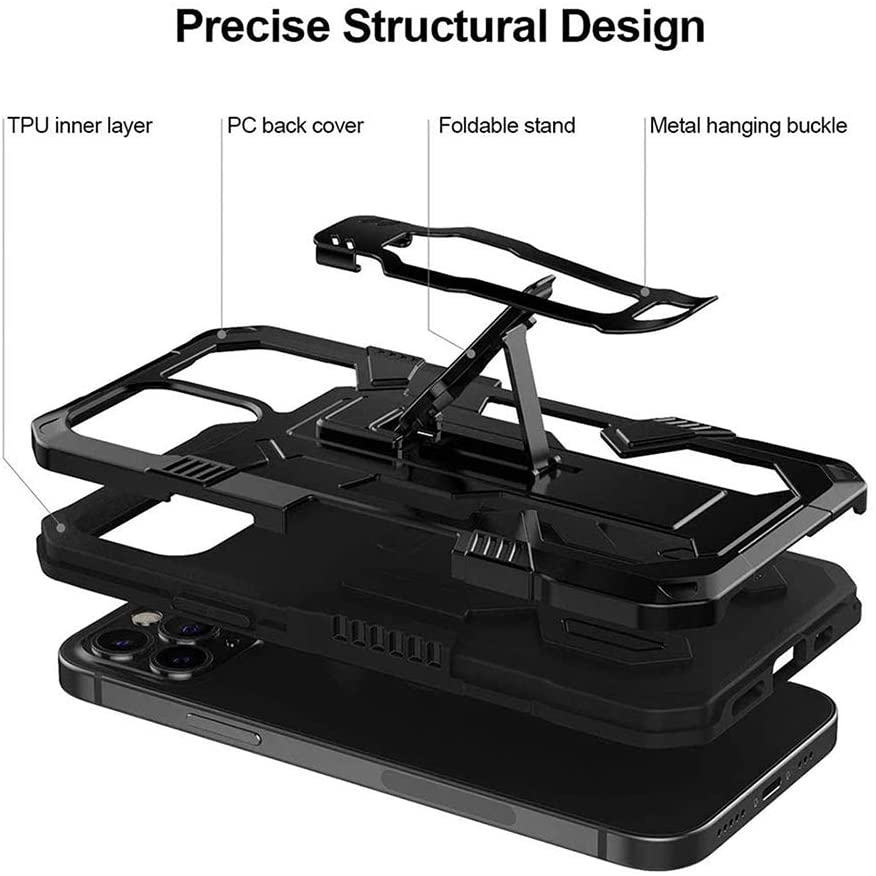Phone Warrior Multi-function Bracket Belt Clip Case For Samsung A12