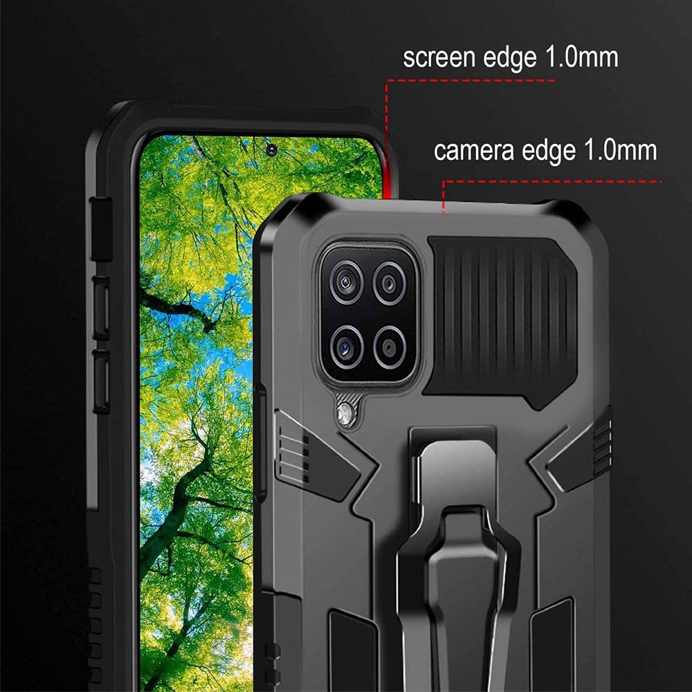 Phone Warrior Multi-function Bracket Belt Clip Case For Samsung A12