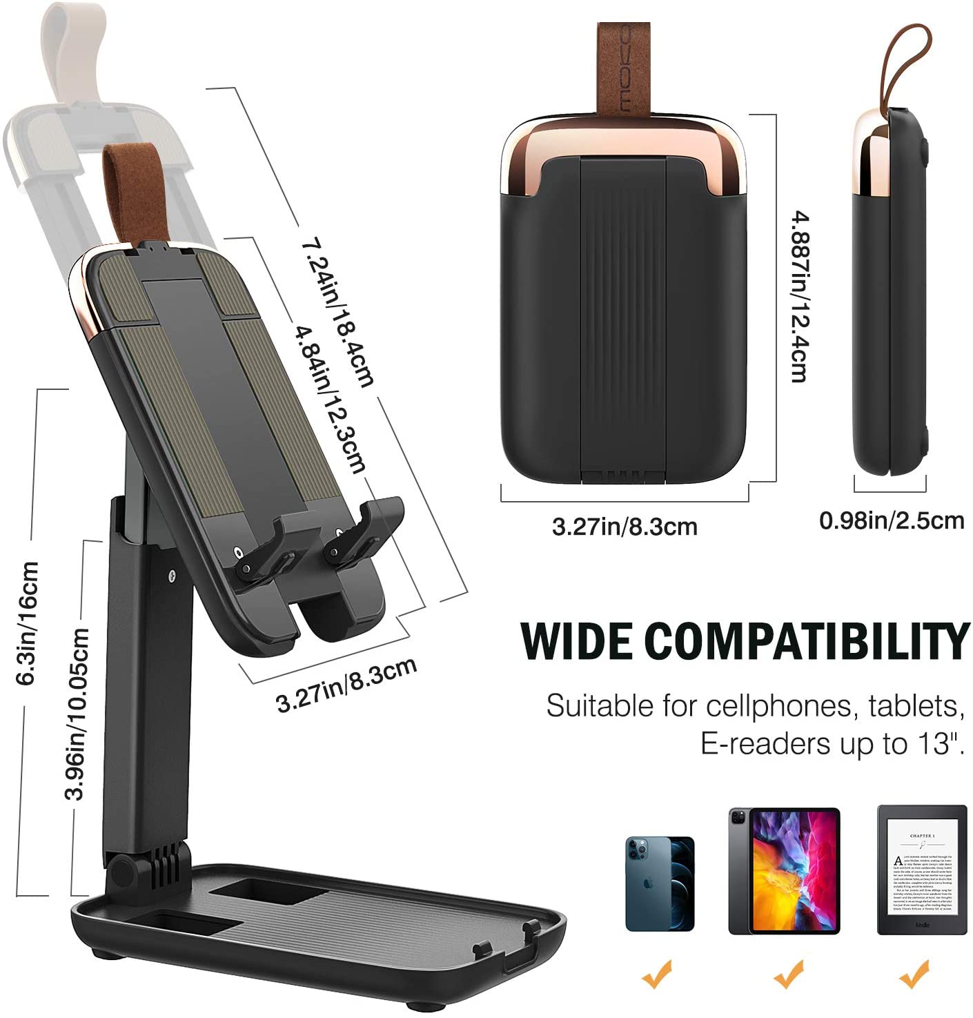 Mini Folding Telescopic Phone Tablet Stand