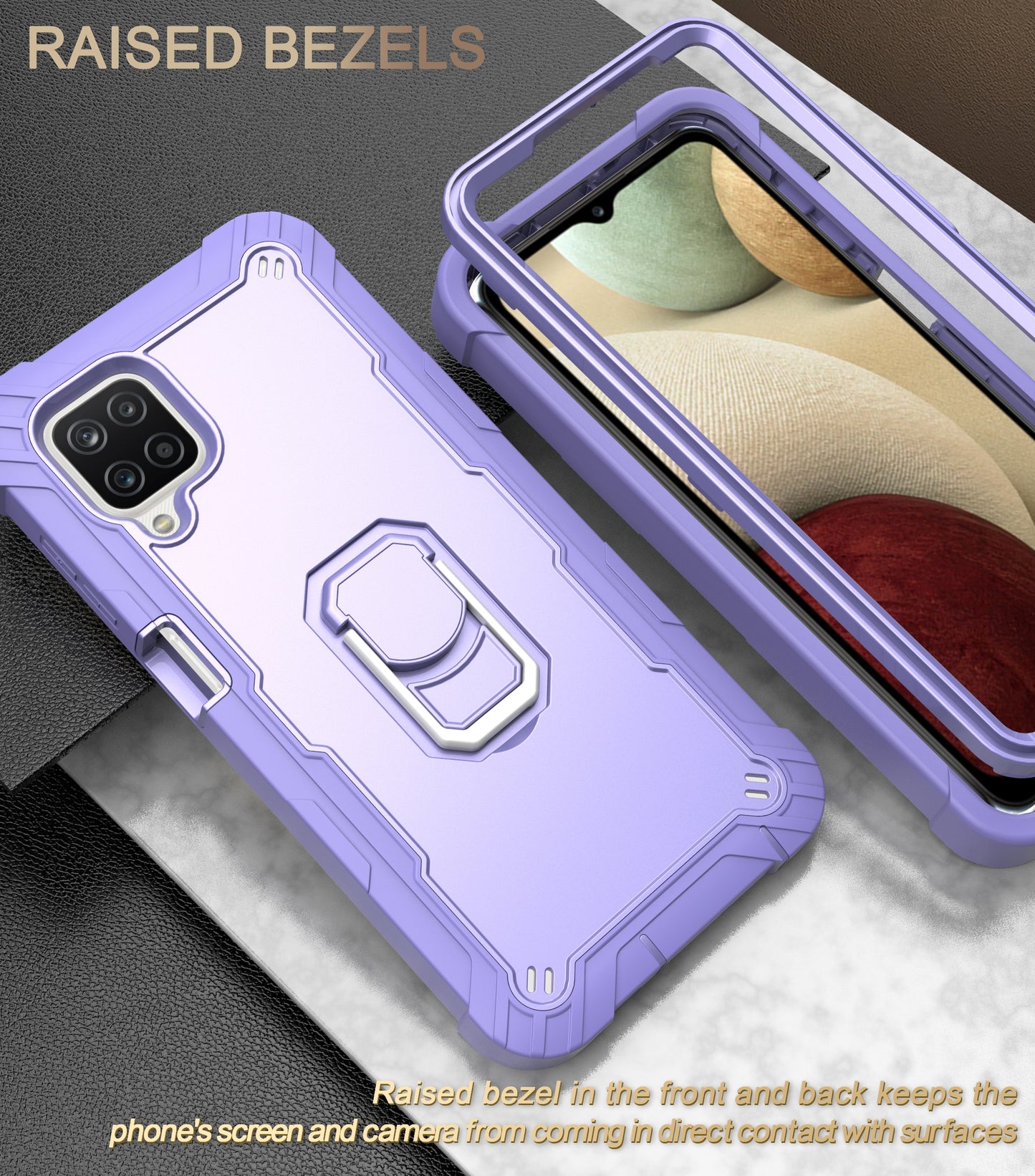 Coque antichoc avec support pour Samsung A12
